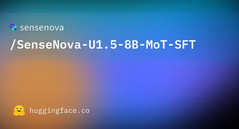SenseTime ha rilasciato il modello multimoale SenseNova-U1.5-8B-MoT